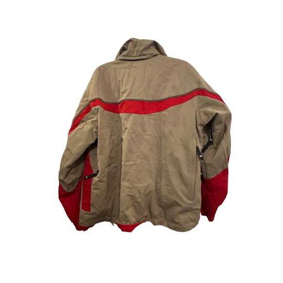 Vintage Descente Functional Sports Jacket Mens M Beige/Red Full Zip Winter Ski C - Picture 8 of 10